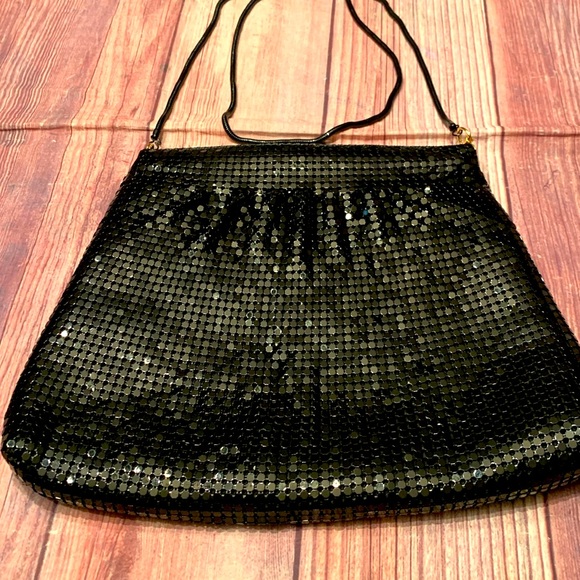 Elegance black Sequins Y& S evening bag - Picture 4 of 4
